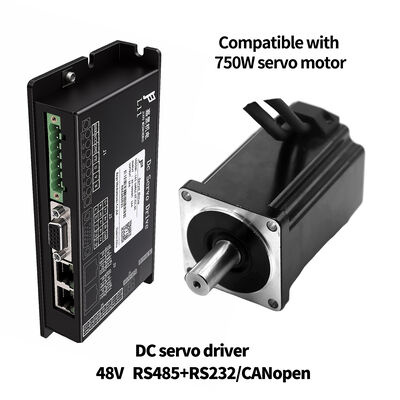 48V 12A Servo Drive χαμηλής τάσης με έλεγχο ροπής θέσης ταχύτητας και RS232 RS485 CAN για ρομπότ AGV